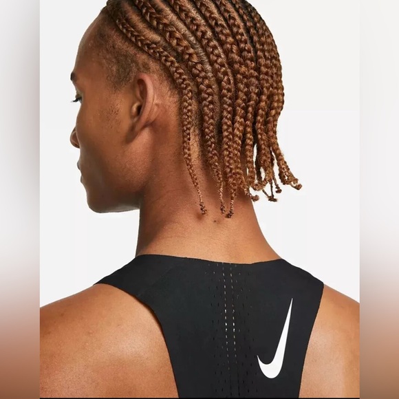 Size M - New Nike Men’s AeroSwift Dri-Fit ADV Running Singlet Black DM4624-010 - Picture 3 of 7